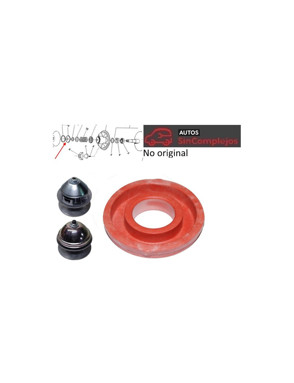 CASQUILLO TEFLON SUPERIOR VARIADOR DE MOTOR. NO ORIGINAL