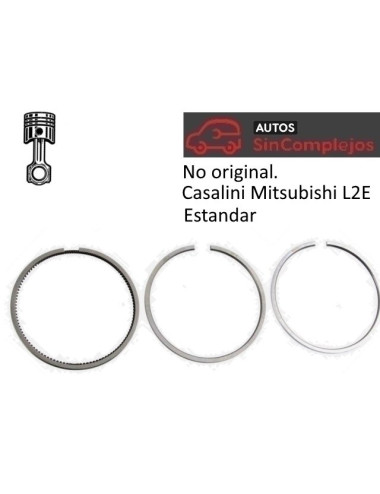 JUEGO DE SEGMENTOS MITSUBISHI L2C 638 CM3. F0098000023. NO ORIGINAL