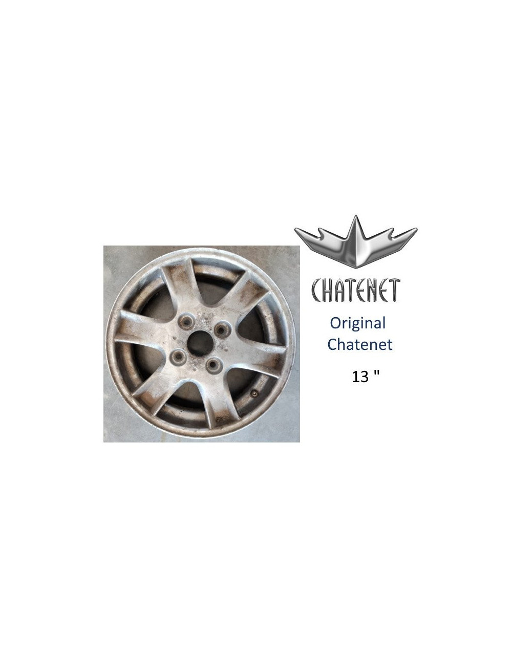 LLANTA CHATENET BAROODER 13". ORIGINAL LLANTA CHATENET BAROODER 13". ORIGINAL