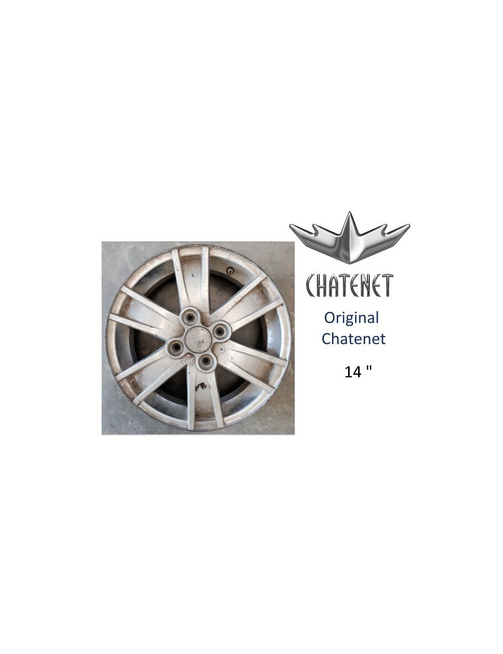 LLANTA CHATENET BAROODER 14". ORIGINAL LLANTA CHATENET BAROODER 14". ORIGINAL