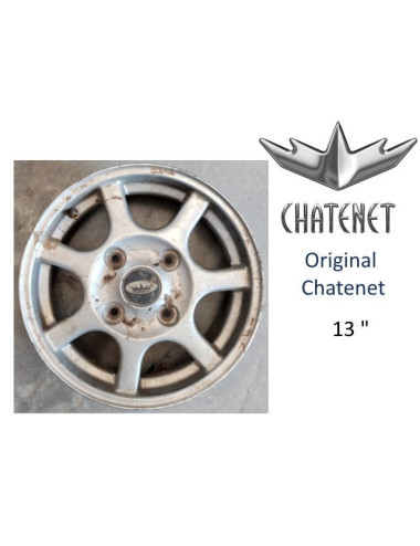 LLANTA DE ALUMINIO CHATENET MEDIA / STELLA  13". ORIGINAL