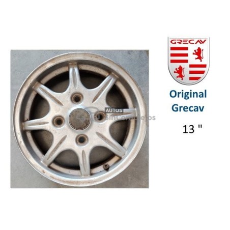 LLANTA DE ALUMINIO  GRECAV EKE 13". ORIGINAL