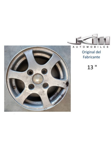 LLANTA DE ALUMINIO JDM ABACA / ALBIZIA  13". ORIGINAL