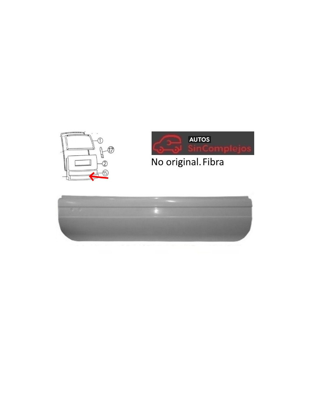 PANEL SUPERIOR PORTON EN FIBRA 500.4 PANEL SUPERIOR PORTON EN FIBRA 500.4