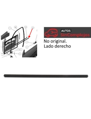 DESLIZACRISTAL DERECHO LIGIER X TOO. NO ORIGINAL. 0072159
