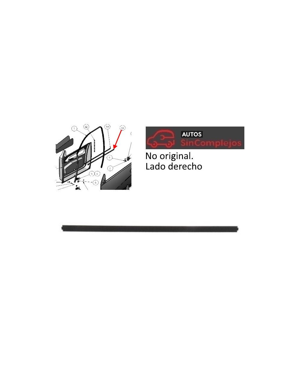 DESLIZACRISTAL INTERIOR DERECHA Y EXTERIOR IZQUIERDA LIGIER X TOO. NO ORIGINAL. 0072159