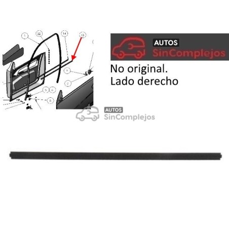 DESLIZACRISTAL IINTERIOR IZQUIERDO Y EXTERIOR DERECHO LIGIER X TOO. NO ORIGINAL. 0072161