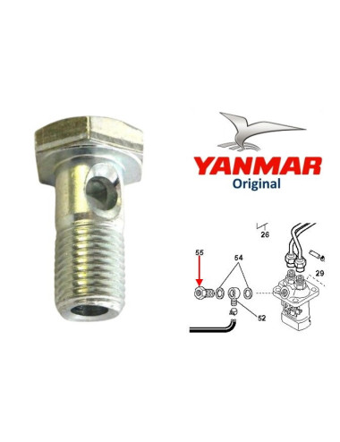 TORNILLO RACORD YANMAR. ORIGINAL. 1004961