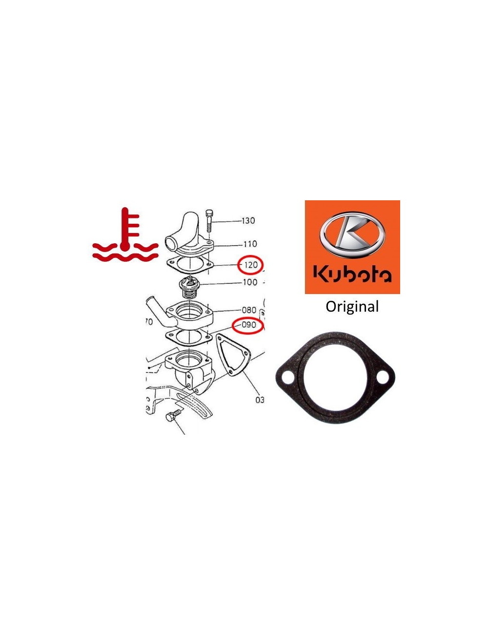 JUNTA TERMOSTATO MOTOR ORIGINAL JUNTA TERMOSTATO MOTOR ORIGINAL