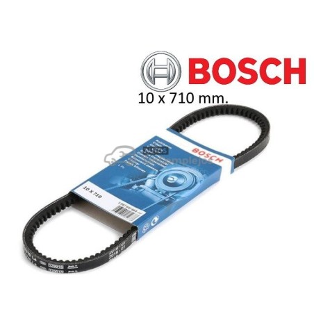 CORREA DE VENTILADOR O ALTERNADOR 10 x 710 mm. 1409781. BOSCH