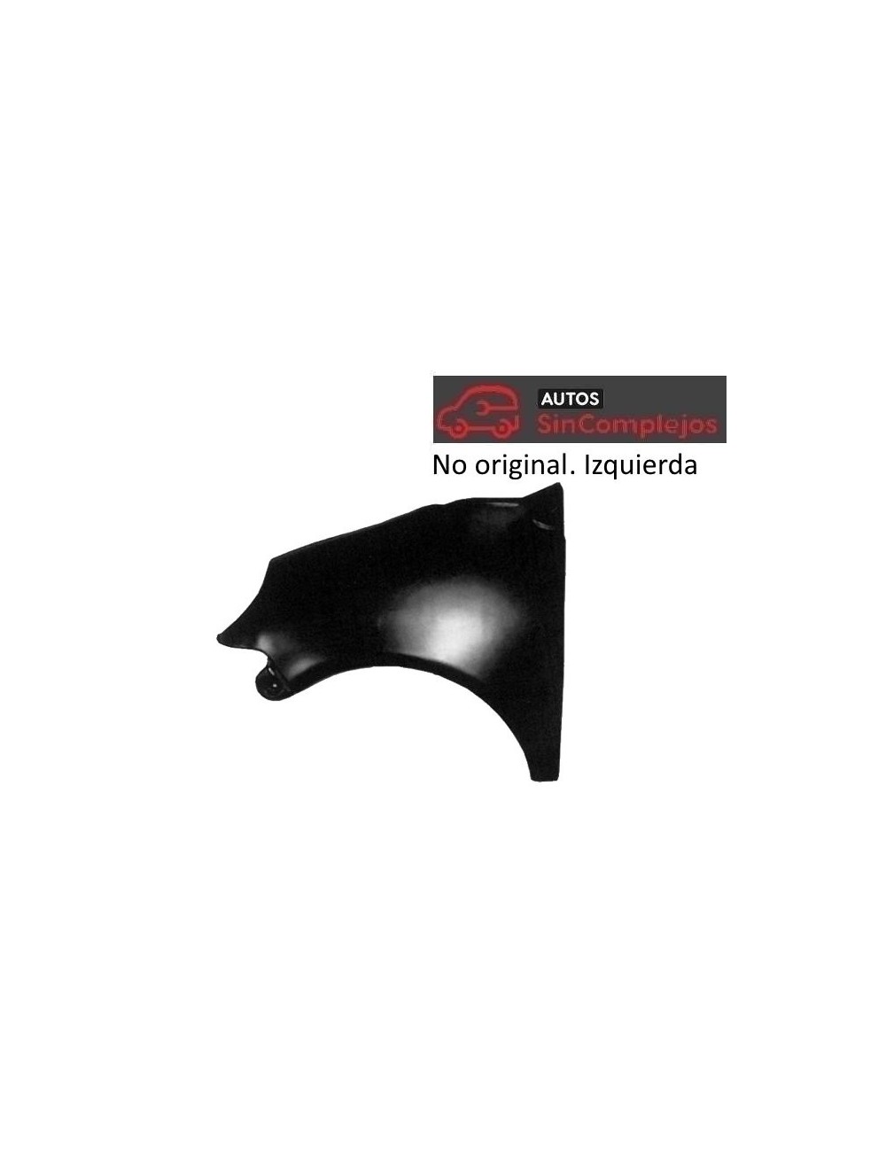 ALETA DELANTERA IZQUIERDA EN ABS AIXAM 400 EVO/ 400.4. NO ORIGINAL. 7R013