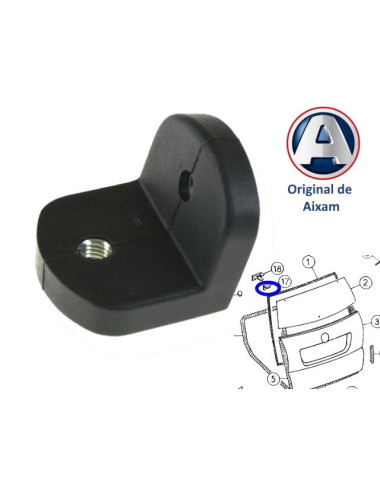 ESCUADRA DE BISAGRA DE PORTON AIXAM. 7K944. ORIGINAL