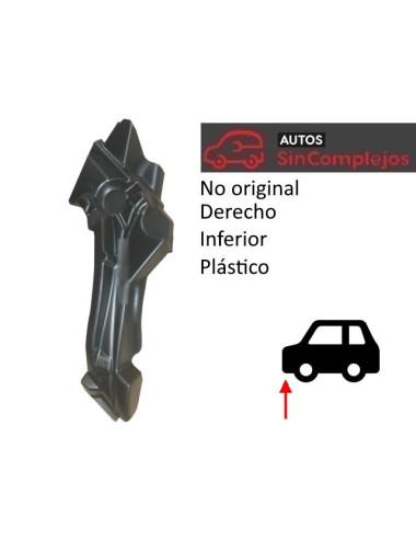 PASO RUEDA INFERIOR DERECHO EN PLÁSTICO ABS
