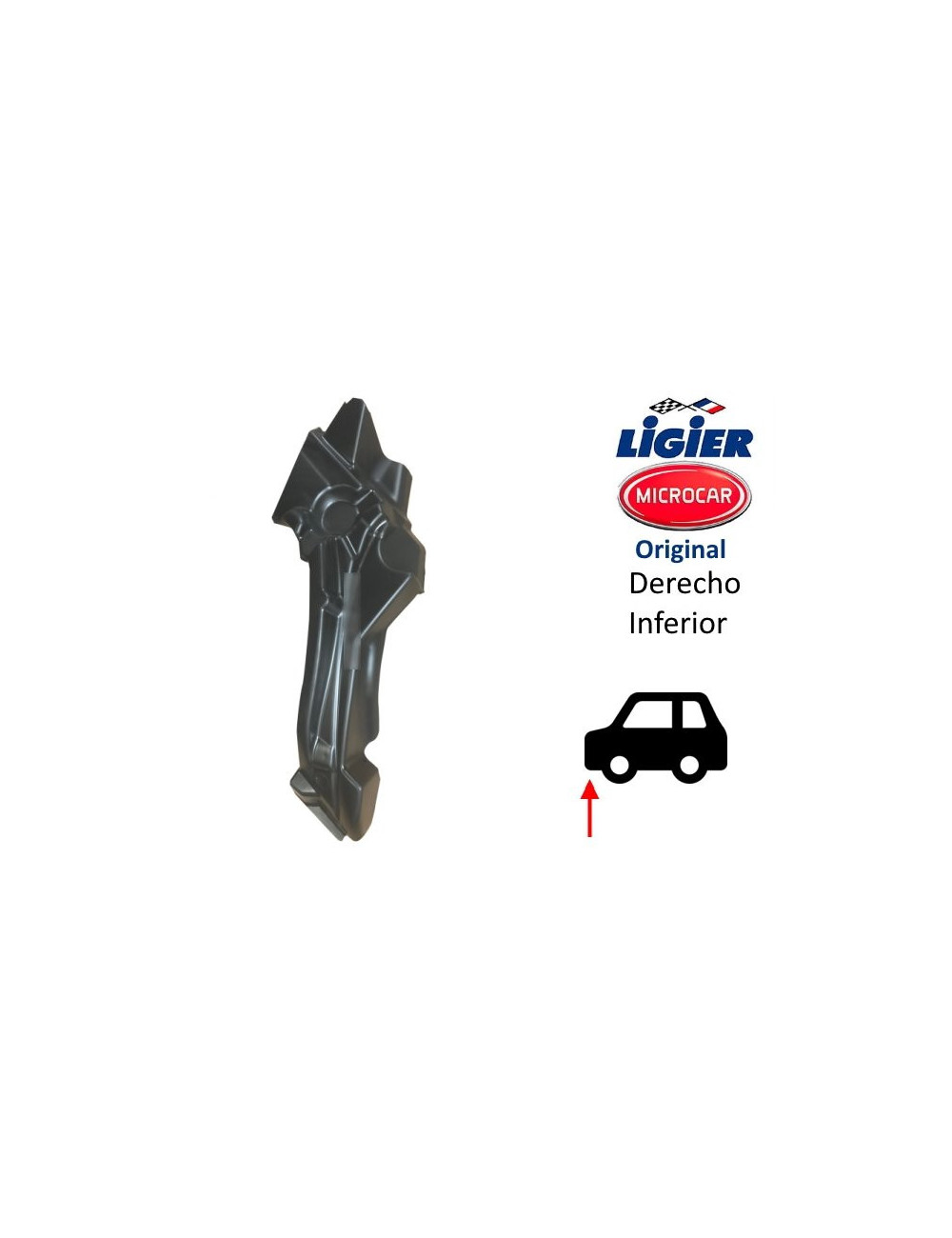 PASO RUEDA INFERIOR DERECHO EN ABS LIGIER. 1403392. PASO RUEDA INFERIOR DERECHO EN ABS LIGIER. 1403392.