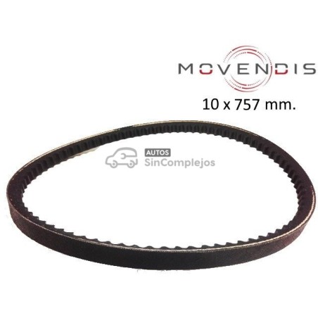 CORREA DE VENTILADOR O ALTERNADOR 10 x 763 mm.