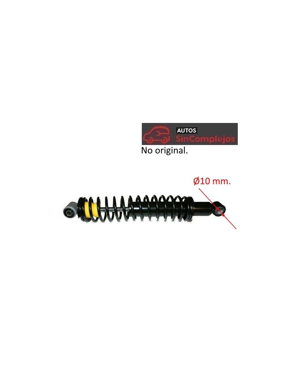 AMORTIGUADOR DE SUSPENSION TRASERA MICROCAR MC. 10 MM. NO ORIGINAL.1003107.