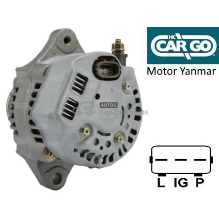 ALTERNADOR MOTOR YANMAR. CARGO. MC / M.GO1 / CH26