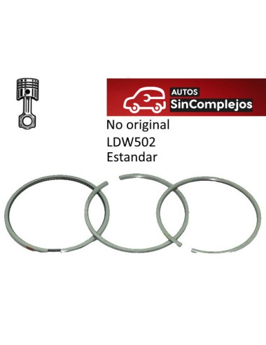 JUEGO DE SEGMENTOS LOMBARDINI LDW502. ESTANDAR . NO ORIGINAL.