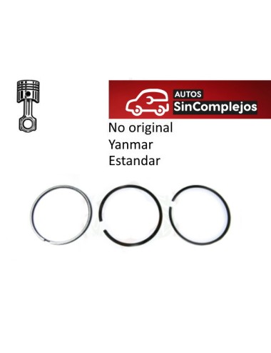 JUEGO DE SEGMENTOS MOTOR YANMAR 2TNE68DM4. ESTANDAR. NO ORIGINAL. 1004795