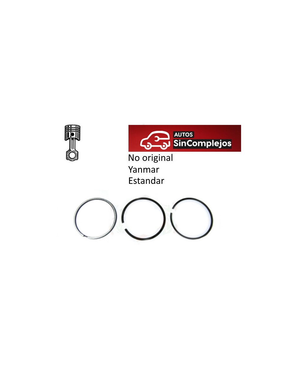 JUEGO DE SEGMENTOS MOTOR YANMAR 2TNE68DM4. ESTANDAR. NO ORIGINAL. 1004795