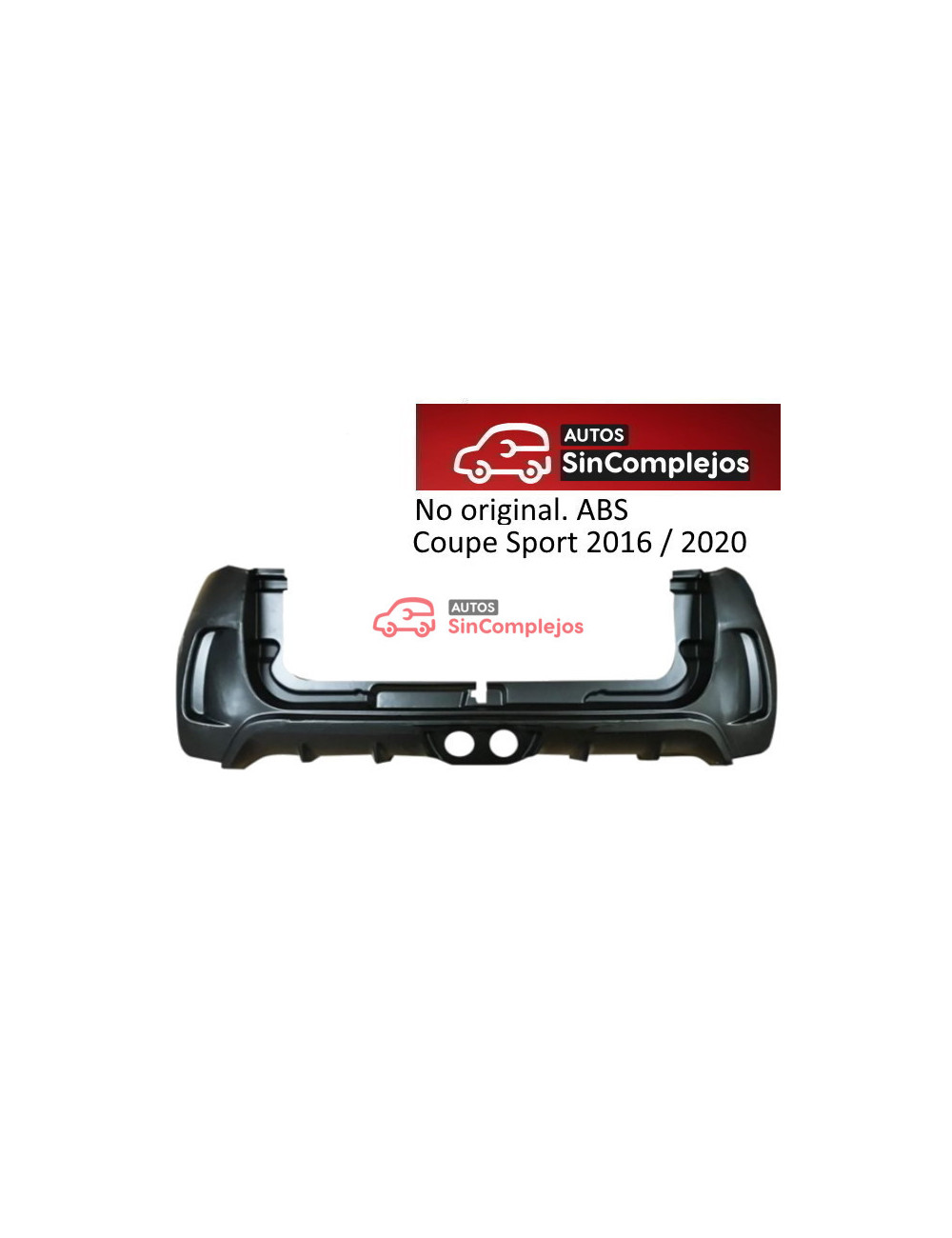 PARAGOLPES TRASERO ABS AIXAM COUPE SPORT 2016 / 2020. NO ORIGINAL. 762BK029