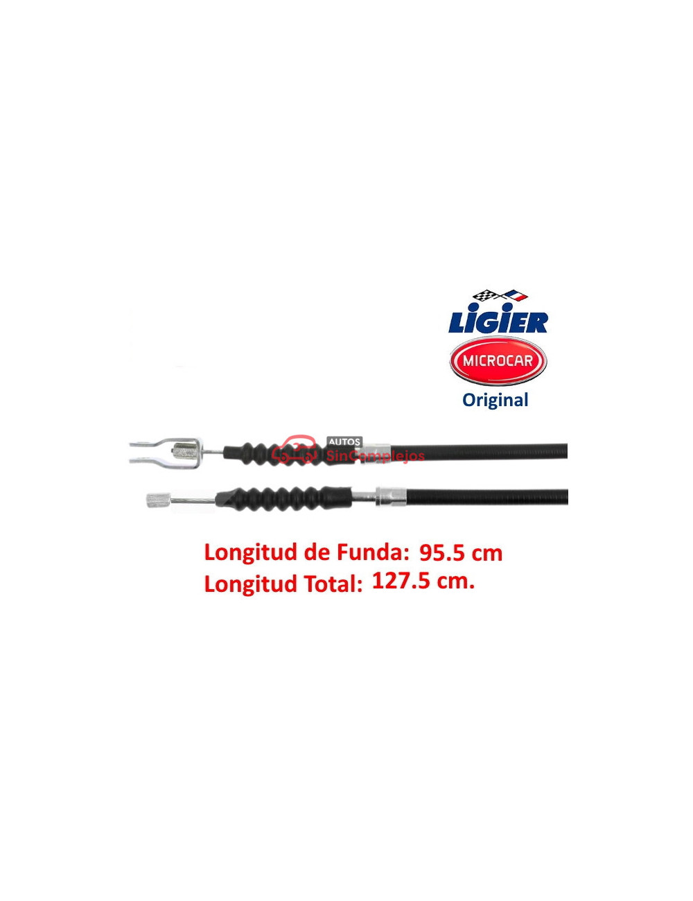 CABLE DE FRENO MANO MICROCAR MC 1. ORIGINAL. 1003408