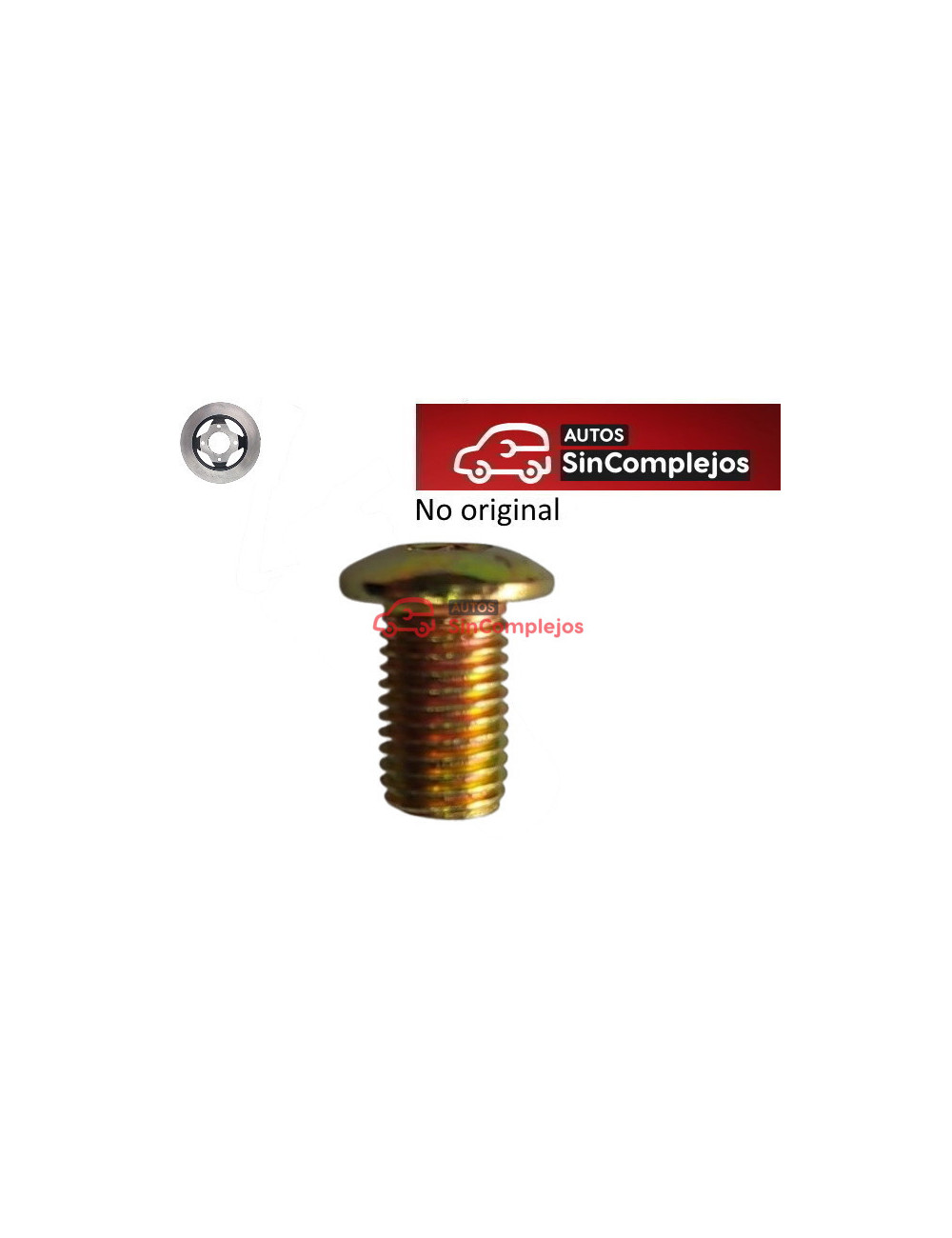 TORNILLO DE DISCO DE FRENO DELANTERO LIGIER / MICROCAR / DUE. 1008471. NO ORIGINAL