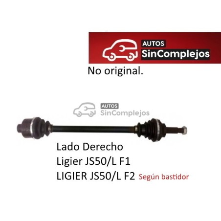 TRANSMISIÓN DERECHA JS50 L F1/F2. 1403278. ITALCAR. NO ORIGINAL