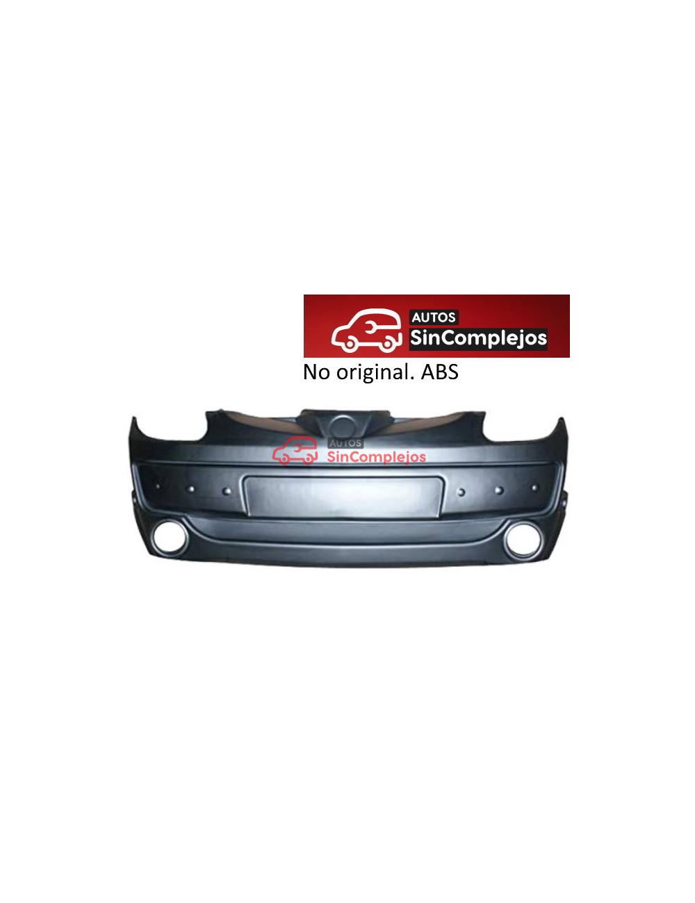 PARAGOLPES DELANTERO ABS AIXAM 2005.7AA019. 1ª VERSIÓN.