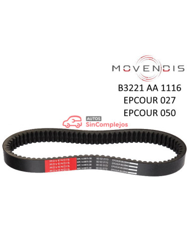 CORREA DE VARIADOR MOVENDIS  027/ B3221AA1116 /050