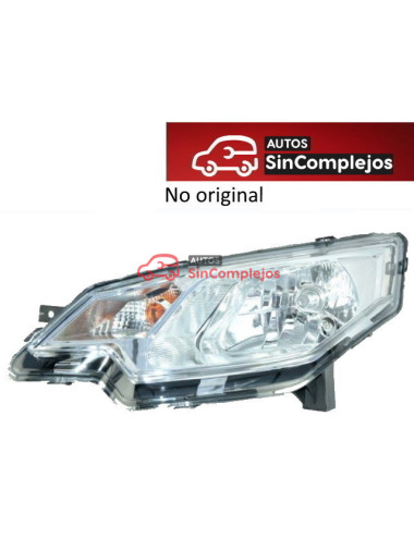 FARO DELANTERO IZQUIERDO METALIZADO AIXAM / MINAUTO. NO ORIGINAL. 8AZ003