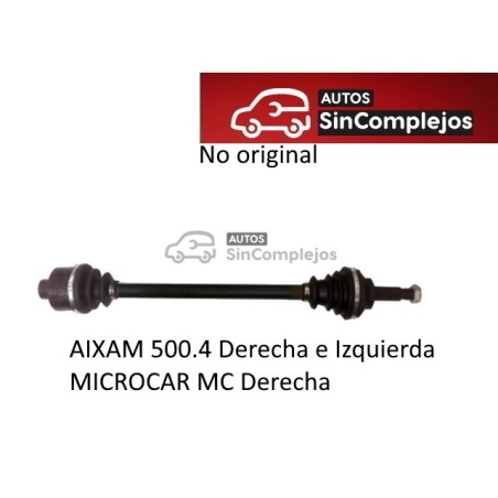 TRANSMISIÓN AIXAM 500.4. MICROCAR MC DERECHA. NO ORIGINAL.