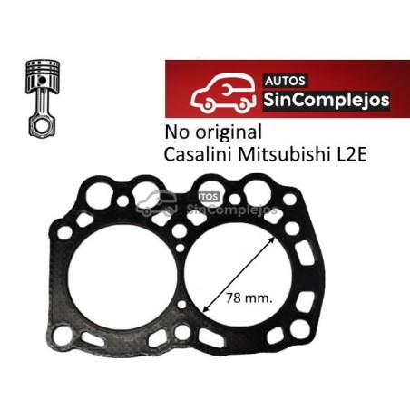 JUNTA DE CULATA MOTOR MITSUBISHI L2E. NO ORIGINAL. F0098000122