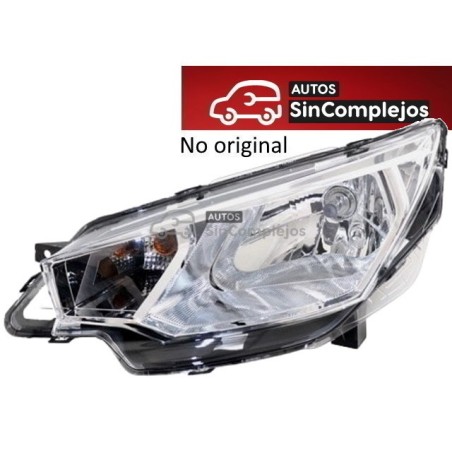 FARO DELANTERO IZQUIERDO AIXAM 2020. FONDO METAL. NO ORIGINAL . 800BL003