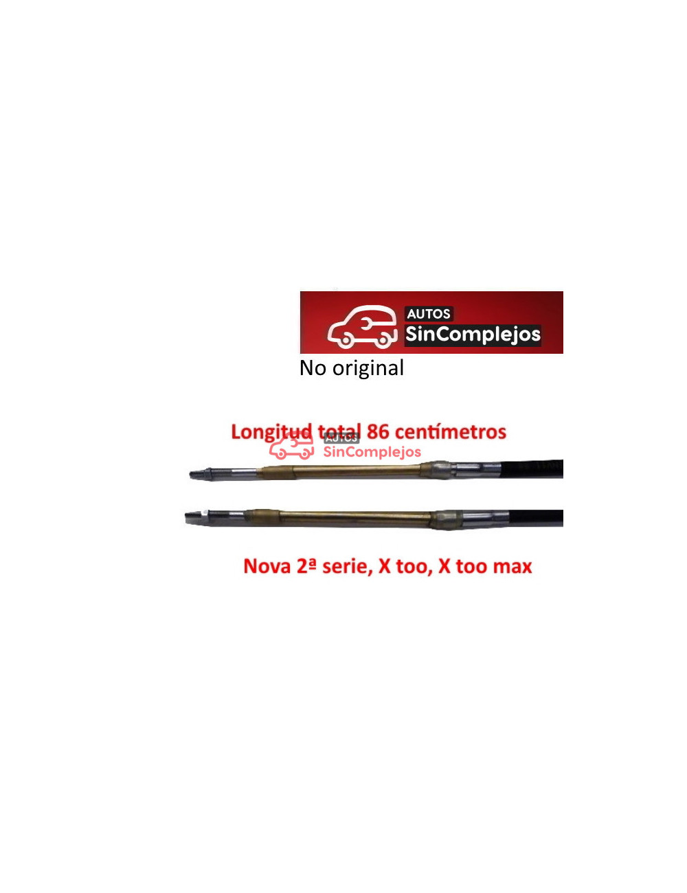 Cable inversor o de marcha ligier Nova y X TOO Cable inversor o de marcha ligier Nova y X TOO
