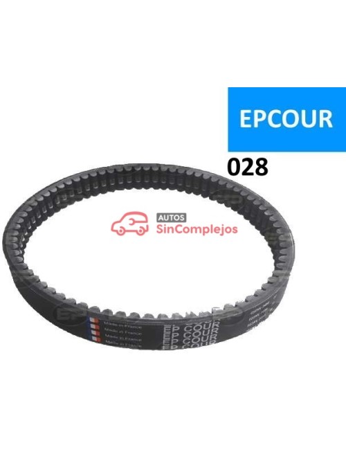 CORREA DE VARIADOR DE CAJA CAMBIO. EPCOUR 028. BELLIER / PIAGGIO