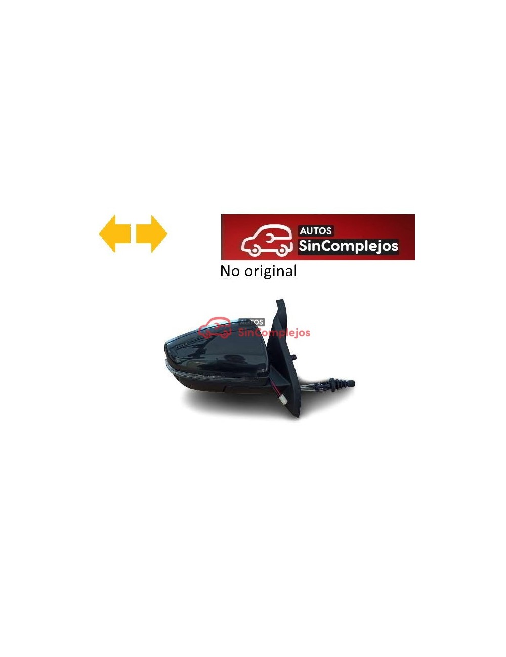 RETROVISOR EXTERIOR DERECHO AIXAM 2016/20. NO ORIGINAL. 71BF142
