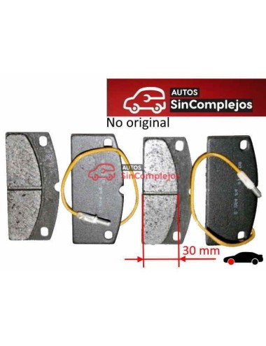 PASTILLAS DE FRENOS DELANTEROS 30 MILÍMETROS AIXAM / MICROCAR / JDM / LIGIER / CHATENET