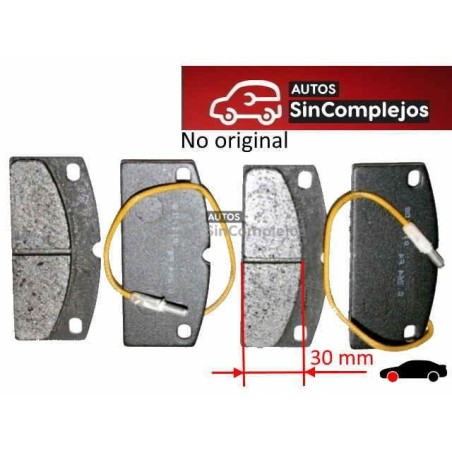 PASTILLAS DE FRENOS DELANTEROS 30 MILÍMETROS AIXAM / MICROCAR / JDM / LIGIER / CHATENET