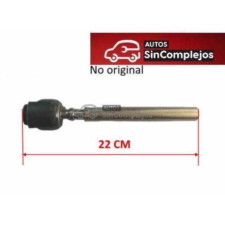 BIELETA DE DIRECCION O ROTULA AXIAL AIXAM 2010 / 13 /16. NO ORIGINAL. LARGO  22 CM