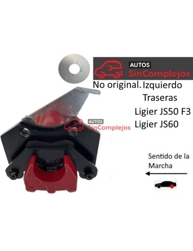 PINZA DE FRENO TRASERA IZQUIERDA JS50 F3 / JS60 / MYLI / DUE6 / M.GO6. NO ORIGINAL. 1418455