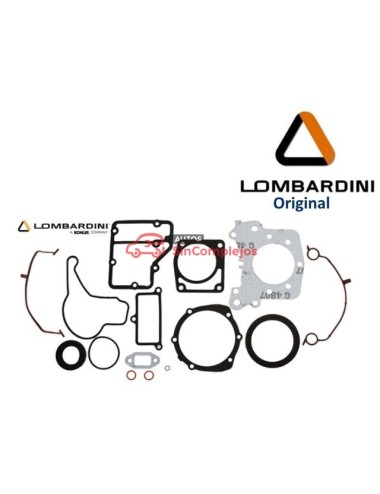 JUEGO DE JUNTAS MOTOR PARTE BAJA LOMBARDINI LDW502. CARTER DE ALUMINIO. ORIGINAL
