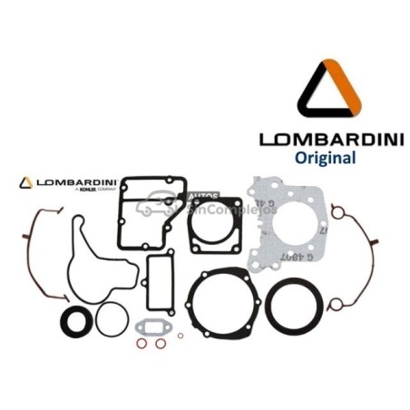 JUEGO DE JUNTAS MOTOR PARTE BAJA LOMBARDINI LDW502. CARTER DE ALUMINIO. ORIGINAL