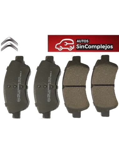 PASTILLAS DE FRENOS DELANTERAS CITROËN AMI / TOPOLINO / OPEL ROCKS. NO ORIGINAL. 1647863780 / 1611140680 / 425276