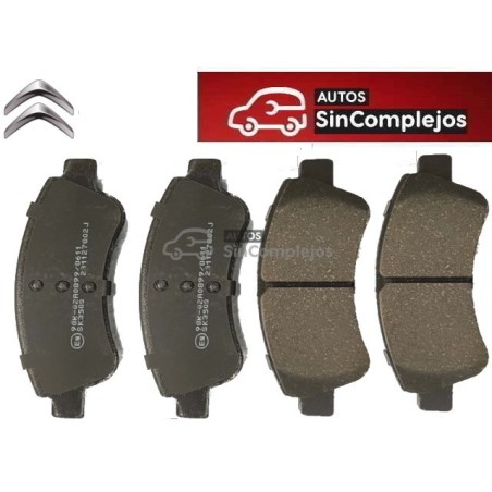 PASTILLAS DE FRENOS DELANTERAS CITROËN AMI / TOPOLINO / OPEL ROCKS. NO ORIGINAL. 1647863780 / 1611140680 / 425276