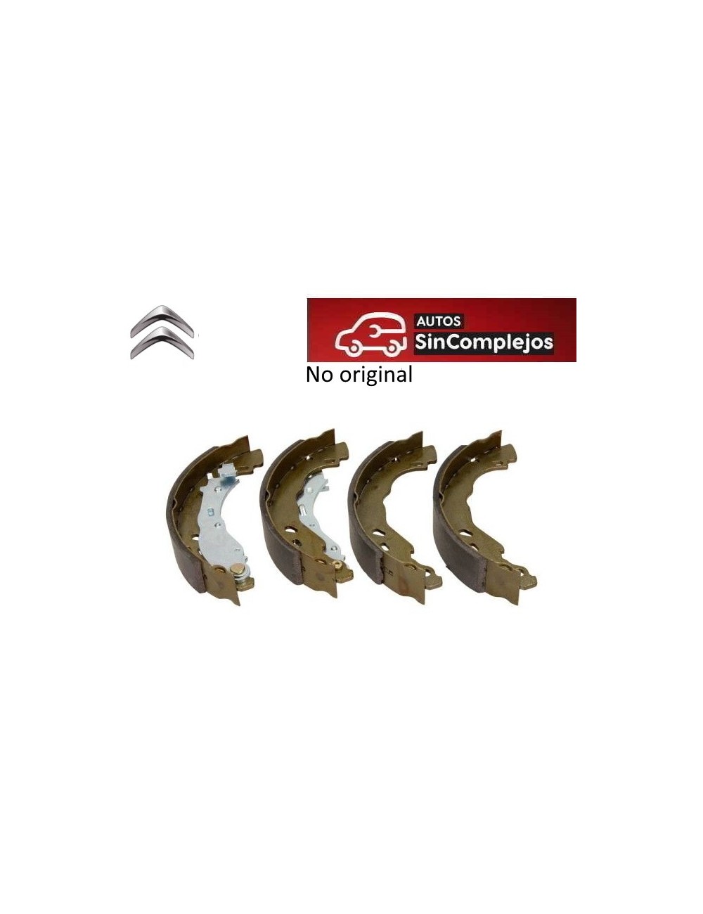 ZAPATAS DE FRENOS TRASERAS CITROËN AMI / TOPOLINO / OPEL ROCKS. NO ORIGINAL. 91077200 / 1609066080 / 4241P1