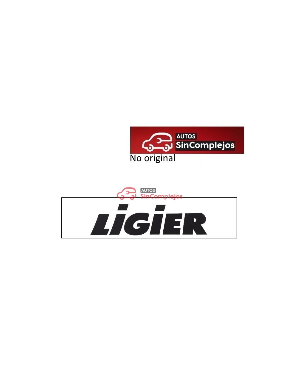 ADHESIVO PEGATINA PARAGOLPES LIGIER JS50 / JS50L. NO ORIGINAL.1412799