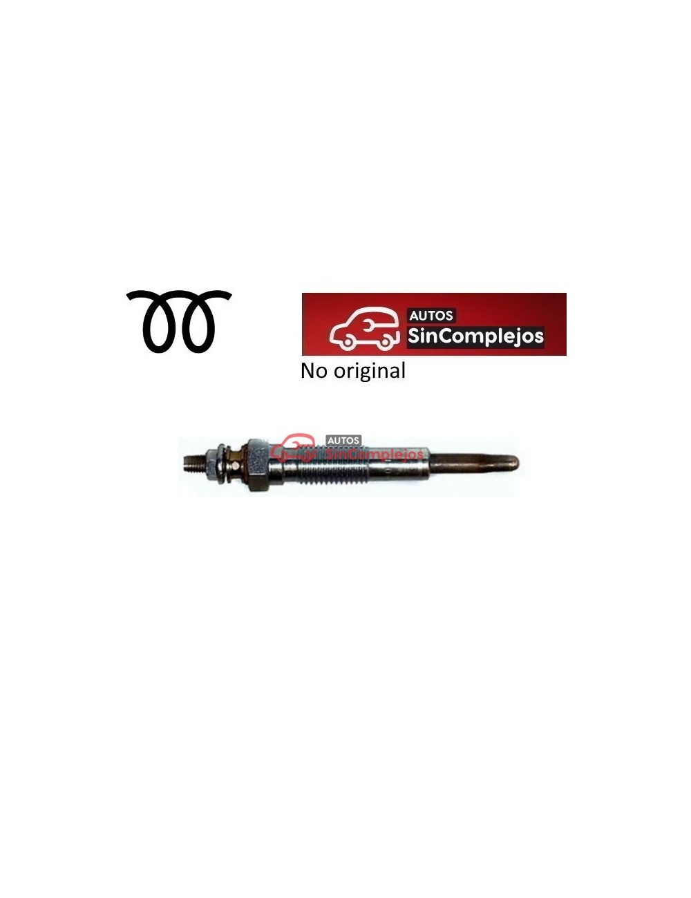BUJÍA DE PRECALENTAMIENTO AIXAM MOTOR KUBOTA Z402 / Z482. NO ORIGINAL. 168516551