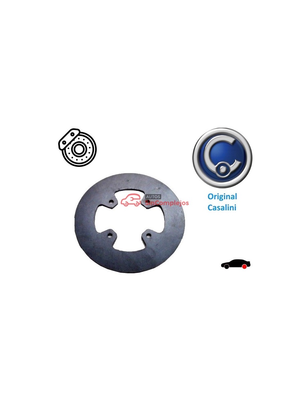 DISCO DE FRENO TRASERO CASALINI / M500. Ø150 mm. ORIGINAL. F0040000682. 02703621