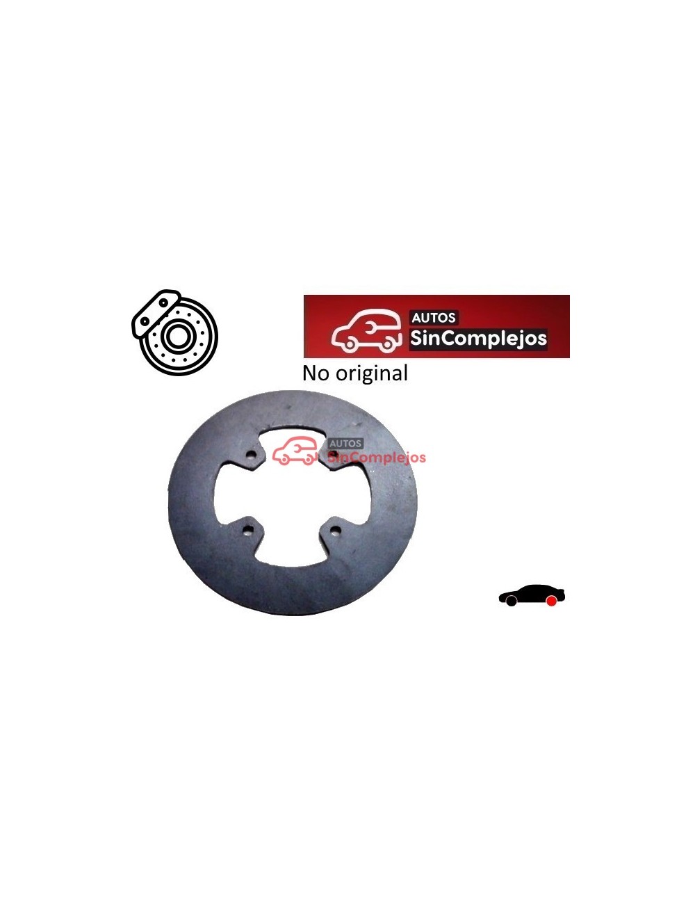 DISCO DE FRENO TRASERO CASALINI / M500. Ø150 mm. NO ORIGINAL. F0040000682. 02703621